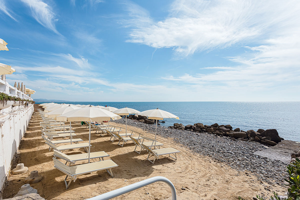Spiaggia Privata Hotel Cavalluccio Marino Santa Marinella